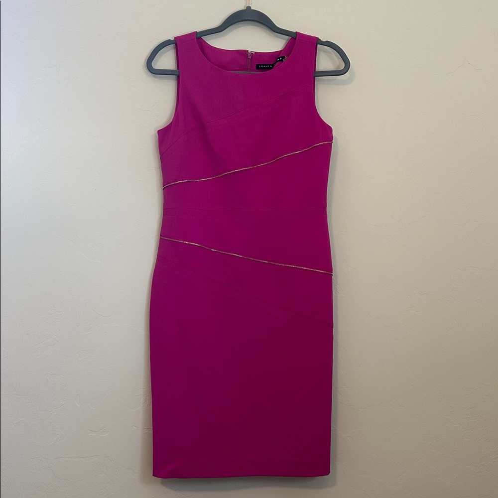 Ivanka Trump Pink Sleeveless Sheath Dress